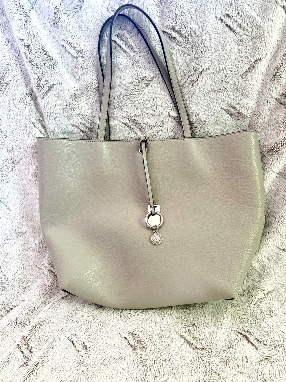 Anne Klein pebbled faux-leather tote bag